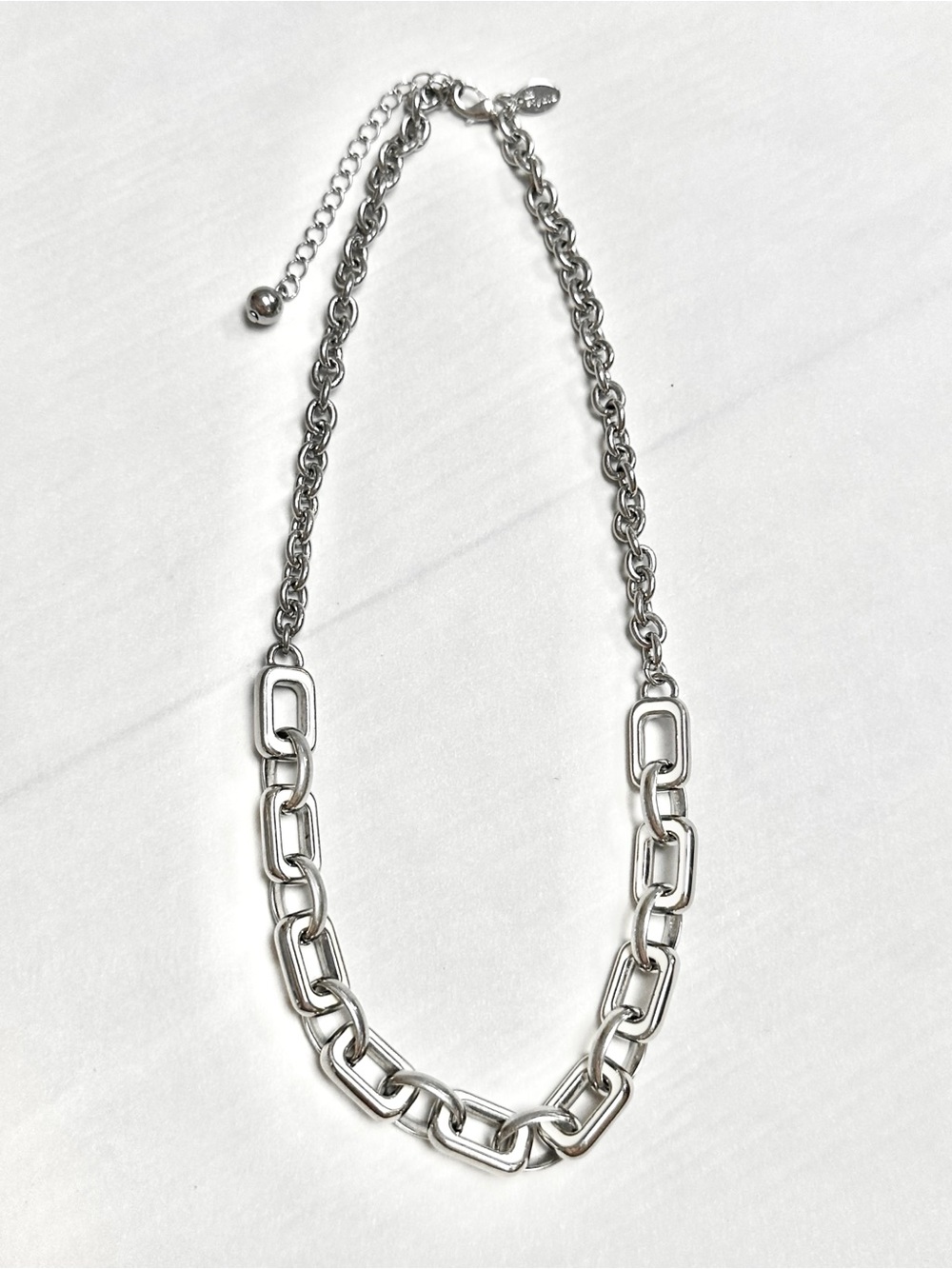 Lia Sophia Chain Reaction Reversible Enamel Chain Necklace